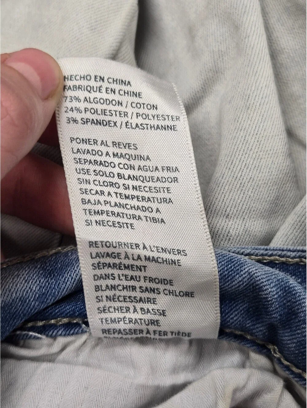 Gemma Rae Two-Tone Distressed Denim Jeans Size 7